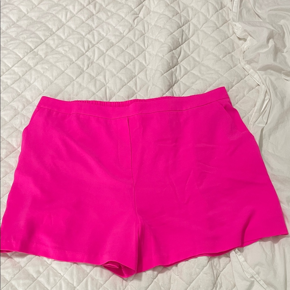 Skies Are Blue Hot Pink High Waist Shorts